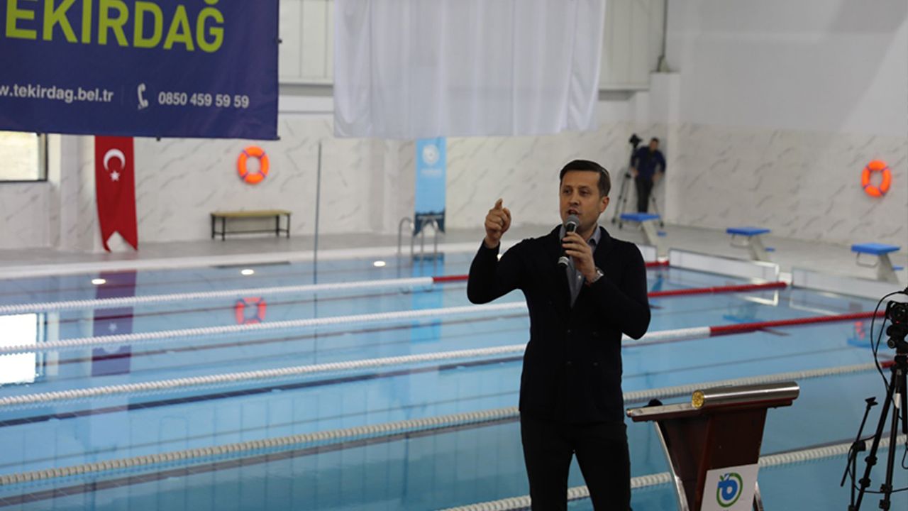 “Atatürk Yarı Olimpik Yüzme Havuzu” törenle açıldı