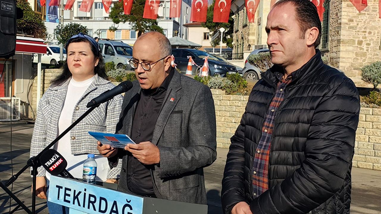 CHP Tekirdağ’da terör örgütünü lanetledi