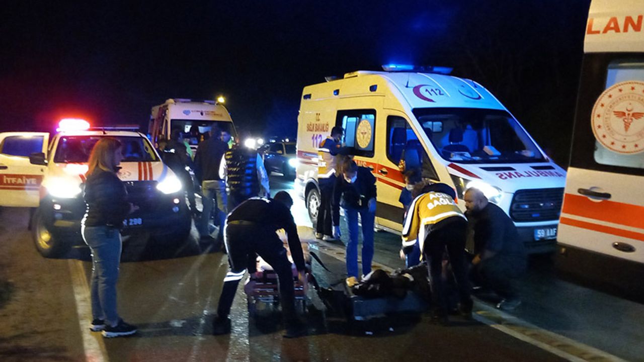 Tekirdağ'da kaza: 5 yaralı
