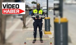 Kurallara uymayan sürücüler “drone”a yakalandı