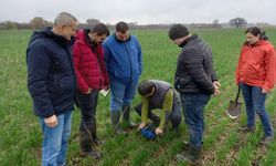 Tekirdağlı akademisyenler Bulgaristan’da toprağı inceledi