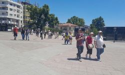 Bulgar turistler Tekirdağ sokaklarında