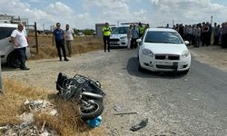 Otomobil ve motosikletin çarpıştığı kazada 1 ağır yaralı!