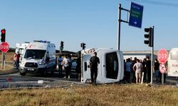 Tekirdağ'da trafik kazası: 12 işçi yaralandı