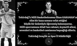 Tekirdağlı basketbolcu hayatını kaybetti