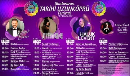 Uzunköprü Festivali 7-10 Eylül’de düzenlenecek