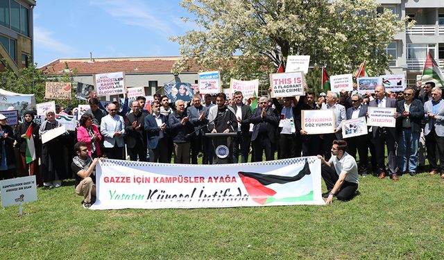 Üniversitelerden Filistin'e destek için oturma eylemi