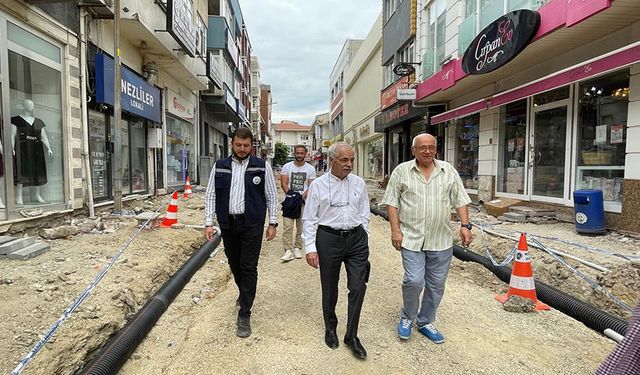 Kent içi sokak düzenleme çalışmaları sürüyor