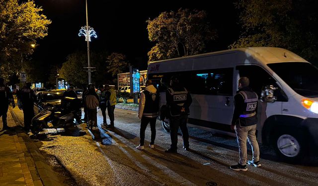 Edirne'de polisten şok uygulama