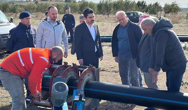 Tarımsal sulama hattı çalışması incelendi