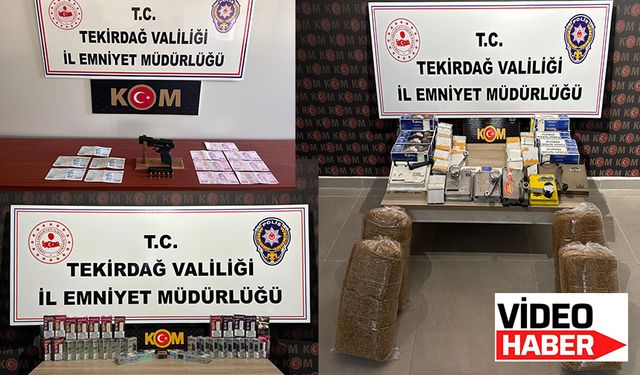 Tekirdağ polisi kaçakçılığa geçit vermedi