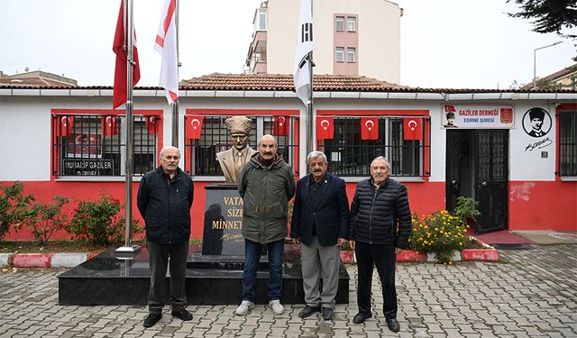 Bakan Bak Edirne'deki gazilere verdiği sözü yerine getiriyor