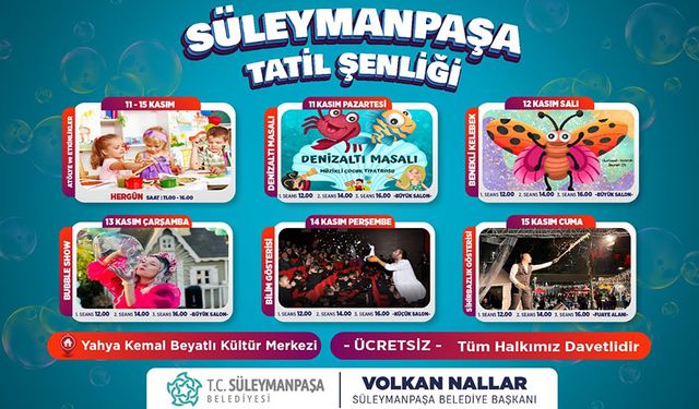 Çocuklara “Tatil Şenliği” müjdesi