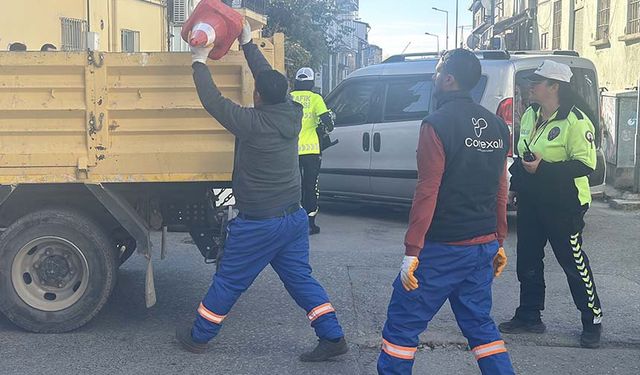 Park rezervesine zabıta ve polis engel oldu