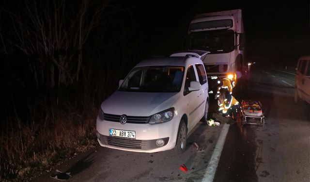 Polonya'lı sürücünün Edirne'deki talihsiz kazası