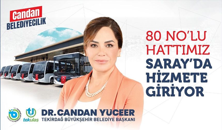 Saray’da yeni ulaşım hattı devreye giriyor